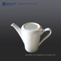 Glaze Bone China Eco-friendly Blanco Blanco maceta de cerámica fina